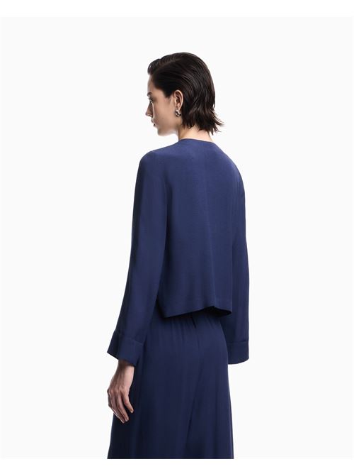 Shirt in flowing jacquard fabric Emporio Armani | EW003104 AF20287.UB130